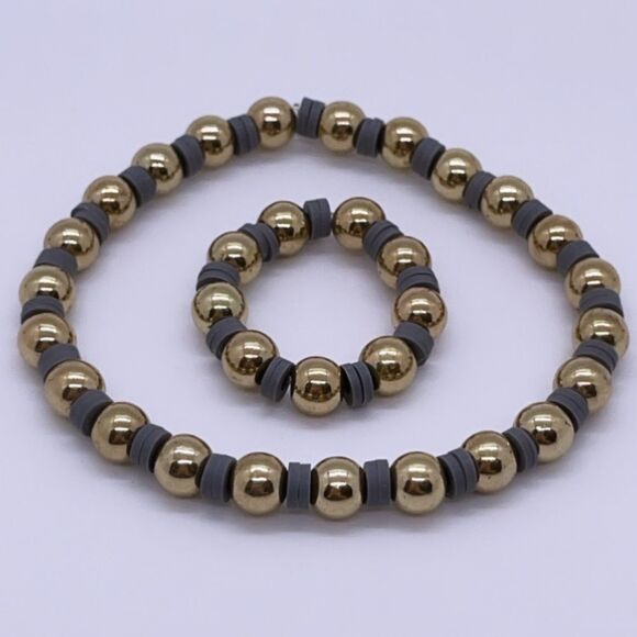 NWT Wool + Pepper Co. Gold & Gray Matching Set - Picture 4 of 4